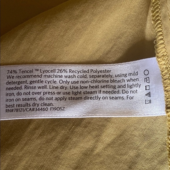 Eileen Fisher Women's Asymmetrical Olive Green Top Size M - Picture 11 of 11